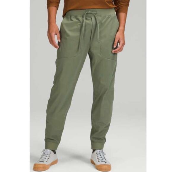 Lululemon ABC Jogger, Olive Green, Recycled Fabric, Casual Athleisure Pants - Picture 1 of 15
